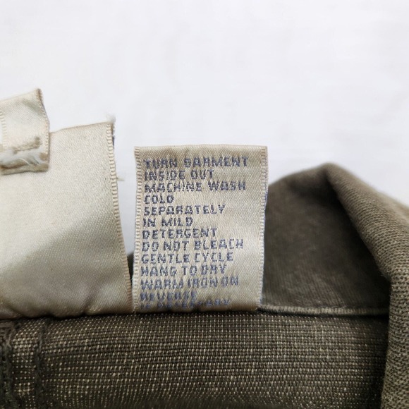 DG2 by Diane Gilman Olive Green Denim Jacket Women Size 3X Long Sleeve Pockets - Picture 8 of 10